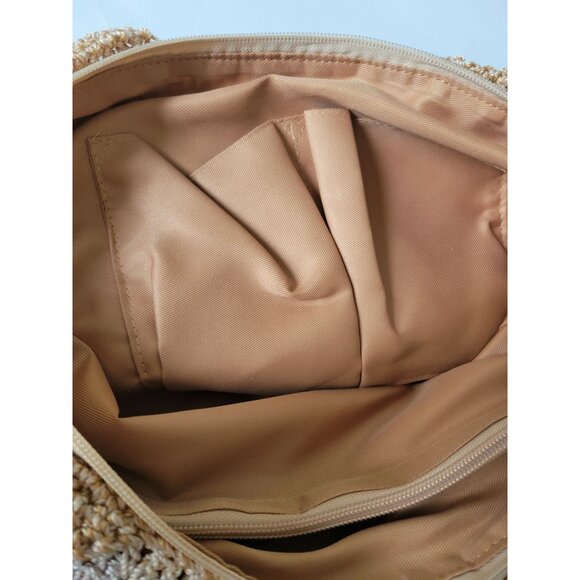 The Sak Crochet Shoulder Bag With Zipper Closure Beachy summer Tiny Flaw - Picture 9 of 12